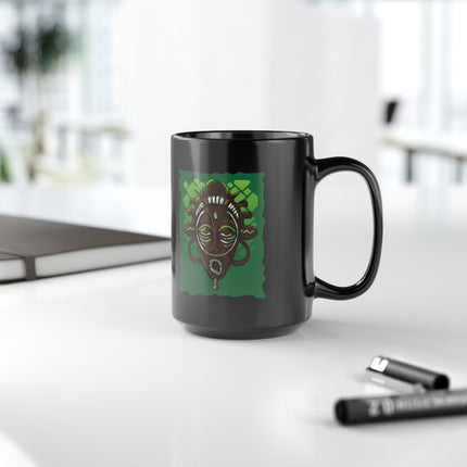 Haitian Paradise Mask of the Ancestors 15oz Premium Heritage Coffee Mug