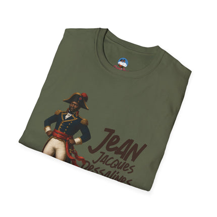 Jean-Jacques Dessalines Freedom Forged in Fire T-Shirt Haitian Independence Leader Unisex Softstyle T-Shirt