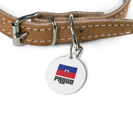 Proud Haiti Flag Remix Tee Pet Tag Limited Street Heritage Edition