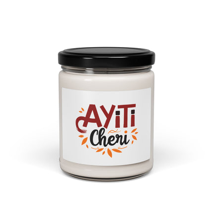 Ayiti Chéri Festive Heritage Soy Candle Beloved Haiti Design Limited Edition Cultural Keepsake