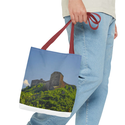 Haitian Citadelle Laferrière Tote Bag – Historical Haiti Travel Bag – Durable All-Over Print Shopping Bag - CreoleSizzle