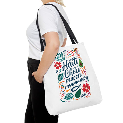 Haiti Chéri Mwen Renmenw Limited Edition Heritage Tote Love Letter to Haiti - CreoleSizzle