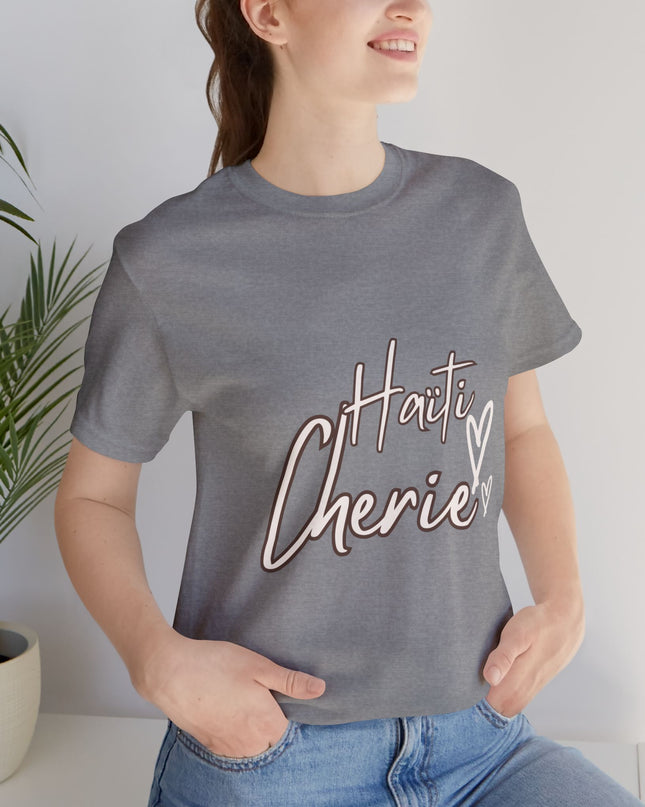 Haiti Cherie Unisex T-Shirt Celebrate Haitian Culture Soft Cotton Classic Fit Unisex Jersey T-Shirt - CreoleSizzle