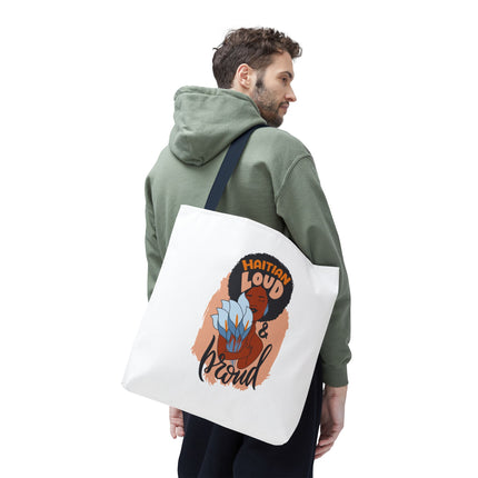 Haitian Loud & Proud Premium Cultural Tote Bags Limited Artist Edition - CreoleSizzle