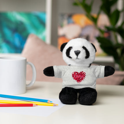 Chérie Romantic Teddy Bear Valentine’s Day Plush Gift with Haitian Flair - CreoleSizzle