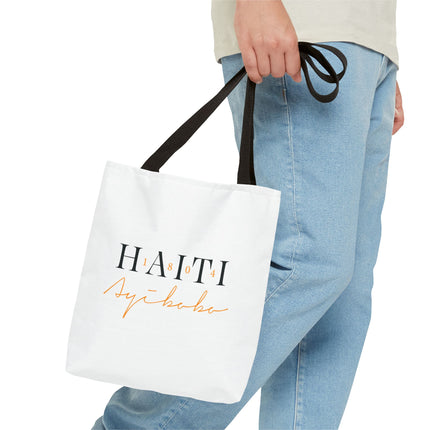 1804 Ayibobo Haiti Heritage Limited Tote Kreyòl Freedom Script Edition - CreoleSizzle