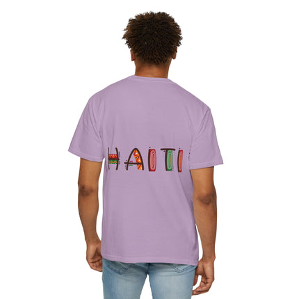 Lakou Vibrance Cultural Pride T-Shirt Haiti Heritage Collection  Unisex Garment-Dyed Tee Haitian Street Vibes Graphic on Back