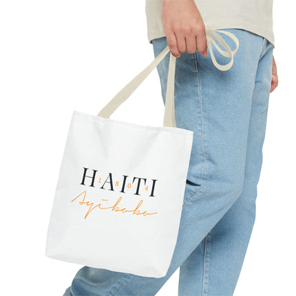 1804 Ayibobo Haiti Heritage Limited Tote Kreyòl Freedom Script Edition - CreoleSizzle