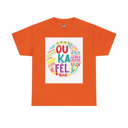 Ou Ka Fè’l “You Can Do It” Haitian Motivational Sweatshirt Colorful Creole Affirmation Colorful Unisex Heavy Cotton Tee