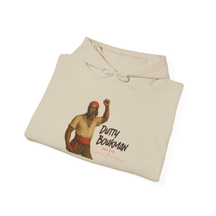 Dutty Boukman The Catalyst of Revolt Hoodie Haitian Freedom Series Unisex Heavy Blend Casual Wear