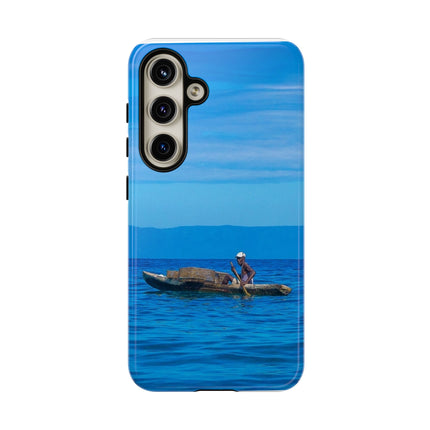 Haitian Fisherman Phone Case – Coastal Art Design – Durable, Stylish Caribbean Inspired Case - CreoleSizzle