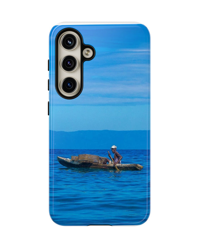 Haitian Fisherman Phone Case – Coastal Art Design – Durable, Stylish Caribbean Inspired Case - CreoleSizzle