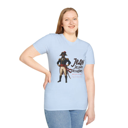 Jean-Jacques Dessalines Freedom Forged in Fire T-Shirt Haitian Independence Leader Unisex Softstyle T-Shirt