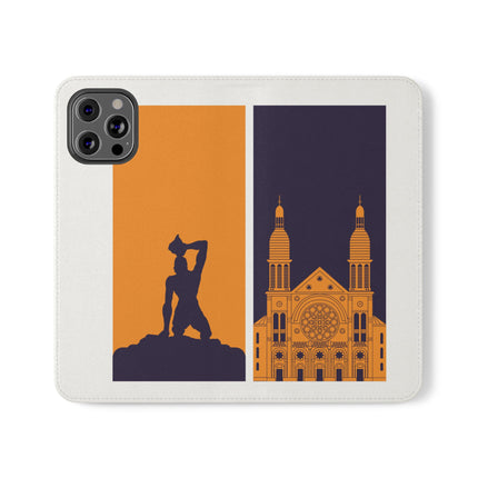 Ayiti Soulscape Marron And Cathedral Mirrored Flip Case for iPhone Edition Symbol of Dual Heritage