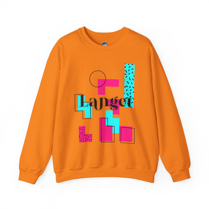 Langet Creole Expression Graphic Sweatshirt Fun Bold and Uniquely Haitian with Comfort and Style - CreoleSizzle