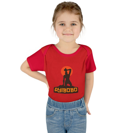 Ayibobo Spirit Haitian Heritage Baby Bodysuit Infant Afro-Spiritual Series Premium Unisex Onesie Stylish Baby Apparel