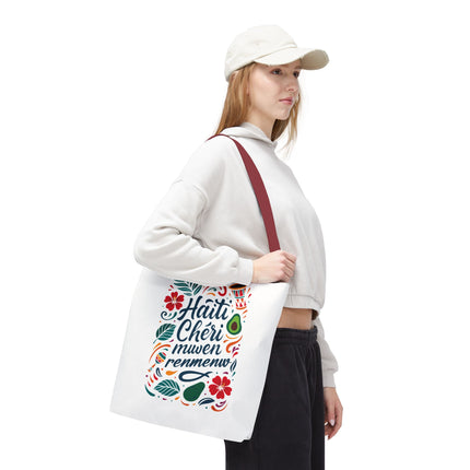 Haiti Chéri Mwen Renmenw Limited Edition Heritage Tote Love Letter to Haiti - CreoleSizzle