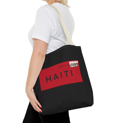 Haiti Postage Limited Edition Heritage Tote Bags Retro Seal Design - CreoleSizzle