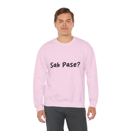 Sak Pasè? Crewneck Sweatshirt Haitian Greeting Series Unisex Streetwear Essential Crewneck Sweatshirt