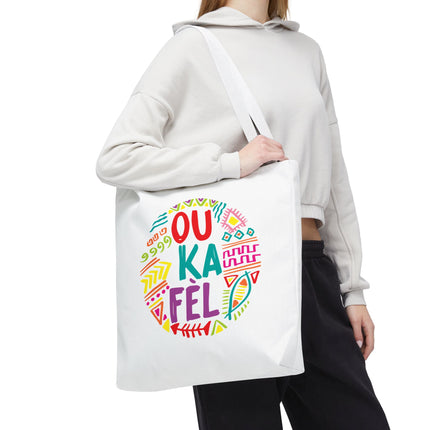 Ou Ka Fè’l Limited Edition Creole Motivation Tote Inspirational Haitian Design - CreoleSizzle