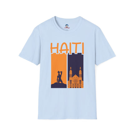 Faith & Fire Negre Marron Cathedral Legacy T-Shirt Haitian Spirit Series Unisex Premium Crewneck Haiti Graphic Tee