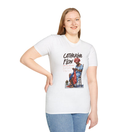 The Seamstress of Freedom Catherine Flon Legacy T-Shirt Haitian Heritage Series Crewneck Unisex Softstyle T-Shirt