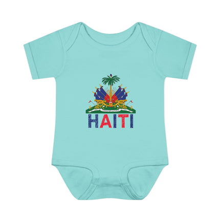 Ayiti in Crayon Haitian Pride Infant Baby Bodysuit Cultural Heritage Baby Onesie Diaspora Babywear Cute Baby Clothes