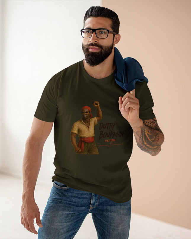 Dutty Boukman Revolution Sweatshirt | Voodoo Warrior Graphic, Unisex Bold Heritage Streetwear, Dutty Boukman Graphic Tee