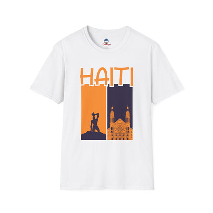 Faith & Fire Negre Marron Cathedral Legacy T-Shirt Haitian Spirit Series Unisex Premium Crewneck Haiti Graphic Tee
