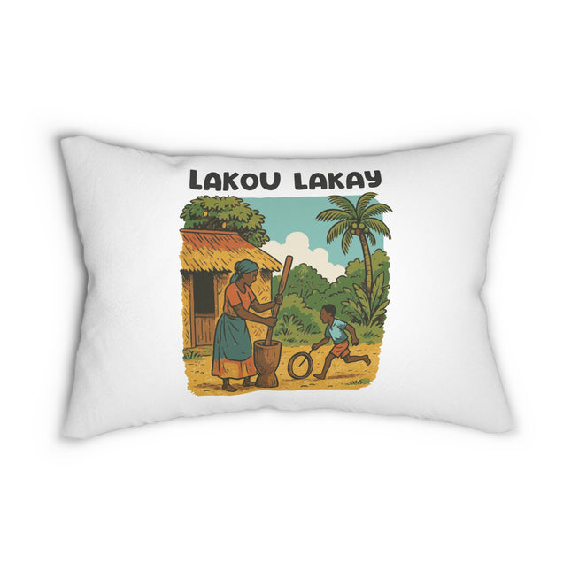 Lakou Lakay Ancestral Courtyard Pillow Limited Home Accent Edition - CreoleSizzle