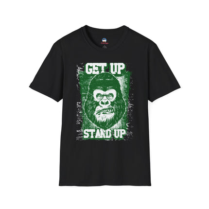 Get Up Stand Up Gorilla Graphic Tee, A bold reminder to rise, reset, and stand strong no matter what life throws at you.