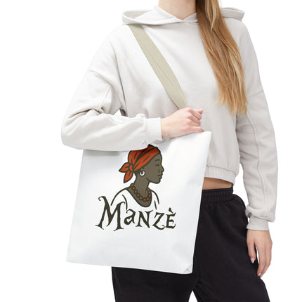 Manzè Limited Edition Heritage Tote Empowering Haitian Women Design - CreoleSizzle