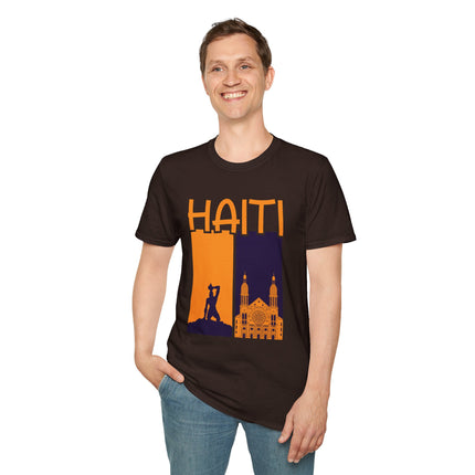 Faith & Fire Negre Marron Cathedral Legacy T-Shirt Haitian Spirit Series Unisex Premium Crewneck Haiti Graphic Tee