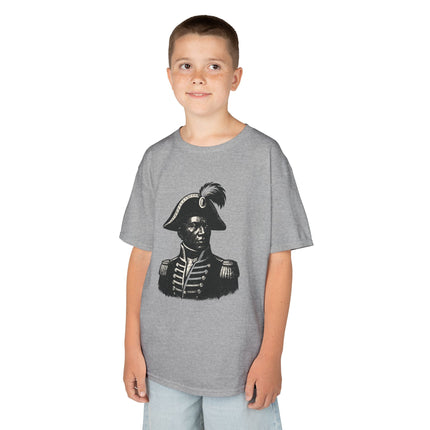 Historical Kids T-Shirt Haitian Hero Graphic Tee Vintage Art Youth Shirt Educational Cultural Apparel