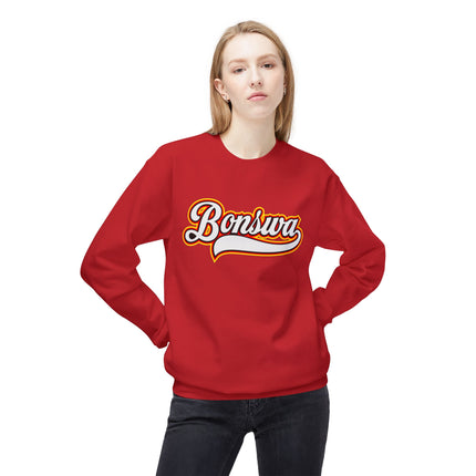 Exclusive Bonswa Sweatshirt Embracing Haitian Greetings with Style Unisex Midweight Softstyle Fleece Crewneck Sweatshirt - CreoleSizzle
