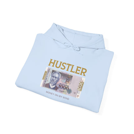 Hustler Spirit Hoodie Haitian 1000 Goud Graphic Unisex Streetwear Motivational Heavy Blend Sweatshirt
