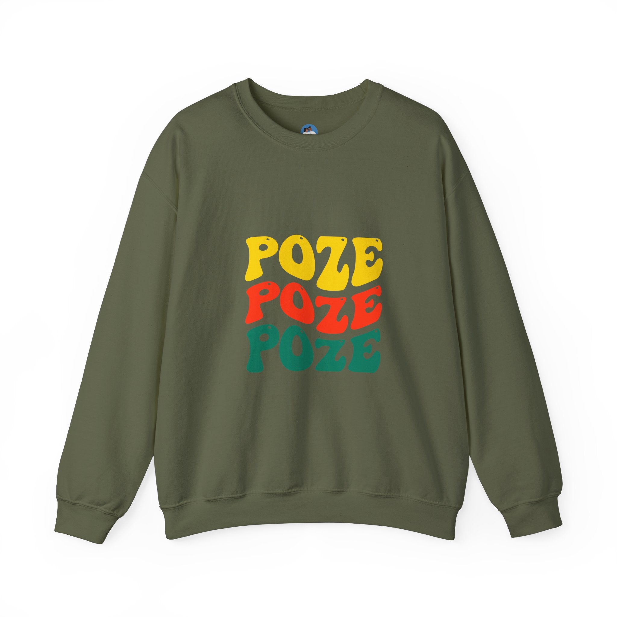 Relaxed Fit Poze Poze Poze Sweatshirt Embrace the Chill with Haitian Cultural Flair