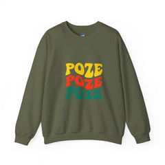 Relaxed Fit Poze Poze Poze Sweatshirt Embrace the Chill with Haitian Cultural Flair