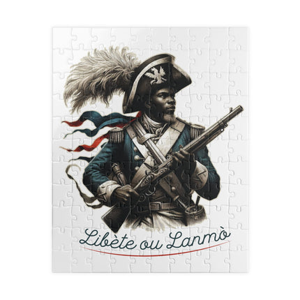 Libète ou Lanmò Haitian Revolutionary Soldier Heritage Puzzle Limited Freedom Fighter Edition - CreoleSizzle