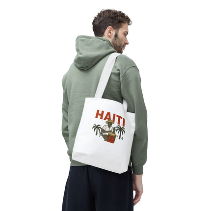 Haiti’s Heartbeat Limited Edition Heritage Tote Agricultural Roots Design - CreoleSizzle