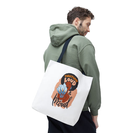 Haitian Loud & Proud Premium Cultural Tote Bags Limited Artist Edition - CreoleSizzle