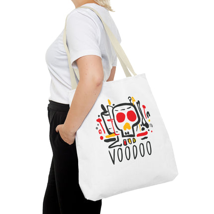 Voodoo Art Haitian Spiritual Symbols Tote Afro-Caribbean Vodou Design - CreoleSizzle