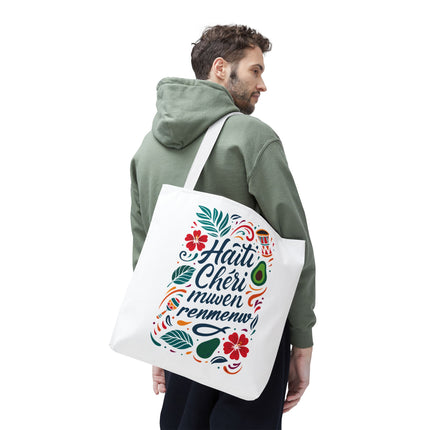 Haiti Chéri Mwen Renmenw Limited Edition Heritage Tote Love Letter to Haiti - CreoleSizzle
