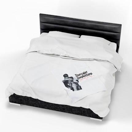 Toussaint Louverture Haitian Revolutionary Icon Premium Plush Blanket The Strategist of Freedom - CreoleSizzle