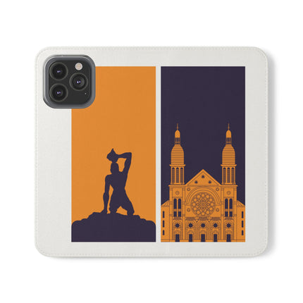Ayiti Soulscape Marron And Cathedral Mirrored Flip Case for iPhone Edition Symbol of Dual Heritage