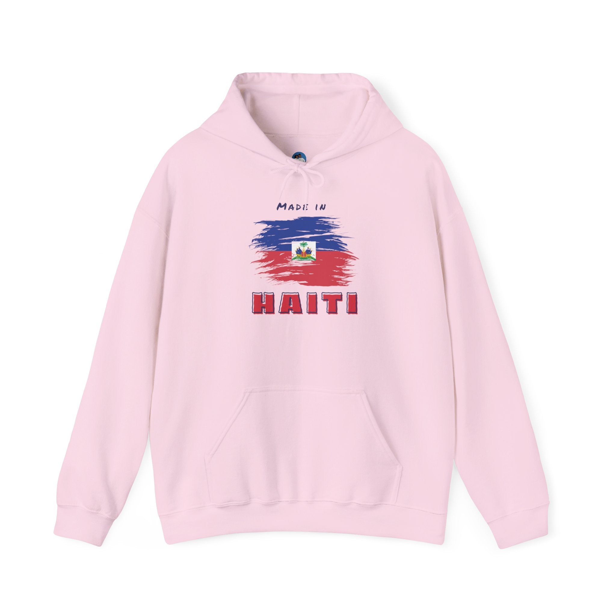 Made in Haiti Hoodie – Haitian Flag Unisex Heavy Blend Sweatshirt – Cozy Cultural Apparel