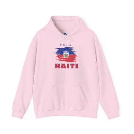 Made in Haiti Hoodie – Haitian Flag Unisex Heavy Blend Sweatshirt – Cozy Cultural Apparel - CreoleSizzle