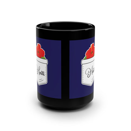 Haiti with Hibiscus Tropical Identity Special Edition Premium Coffee Mug Nature Lover's Drinkware