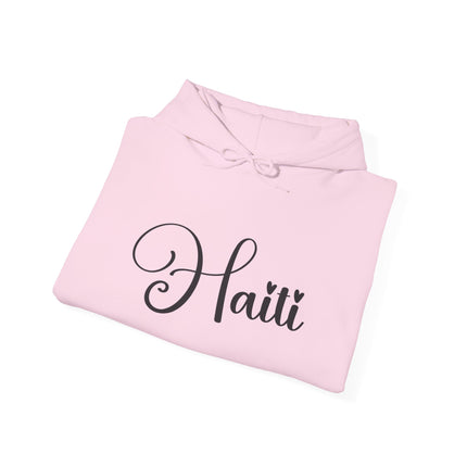 The Calligrapher’s Mark Minimalist Haiti Hoodie Cultural Pride Series Unisex Premium Hoodie