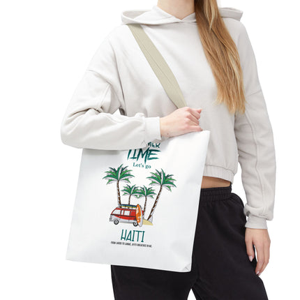 Summer Time Haiti Limited Edition Tropical Design Tote Haitian Beach Vibes - CreoleSizzle